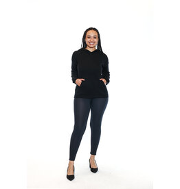 BLACK HOODED SWEATER