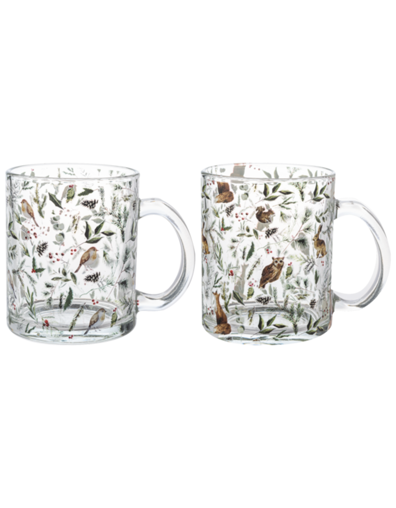 WOODLAND GLASS MUG - 11OZ