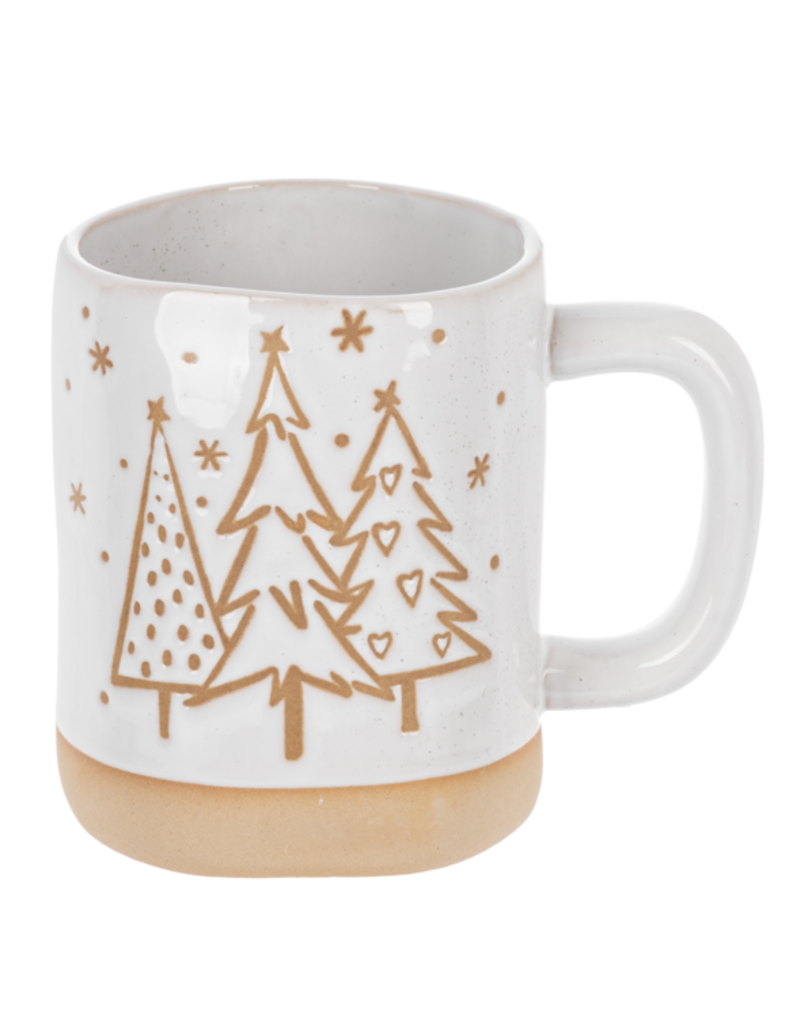 WINTER TREE CERAMIC MUG - 21 OZ