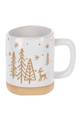 WINTER TREE CERAMIC MUG - 21 OZ