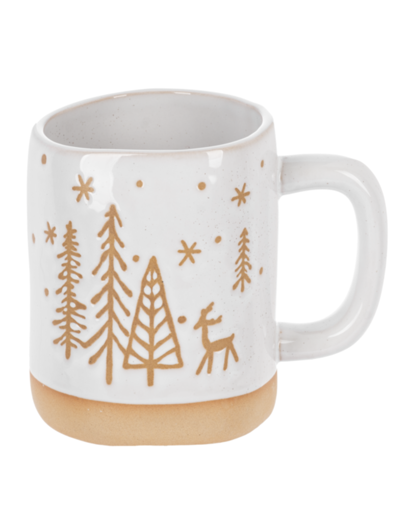 WINTER TREE CERAMIC MUG - 21 OZ