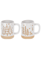 WINTER TREE CERAMIC MUG - 21 OZ