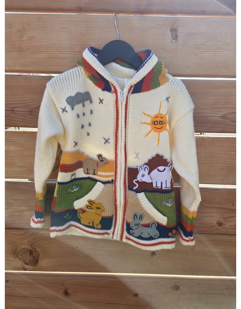 MODE SABI B KIDS ZIP UP SWEATERS