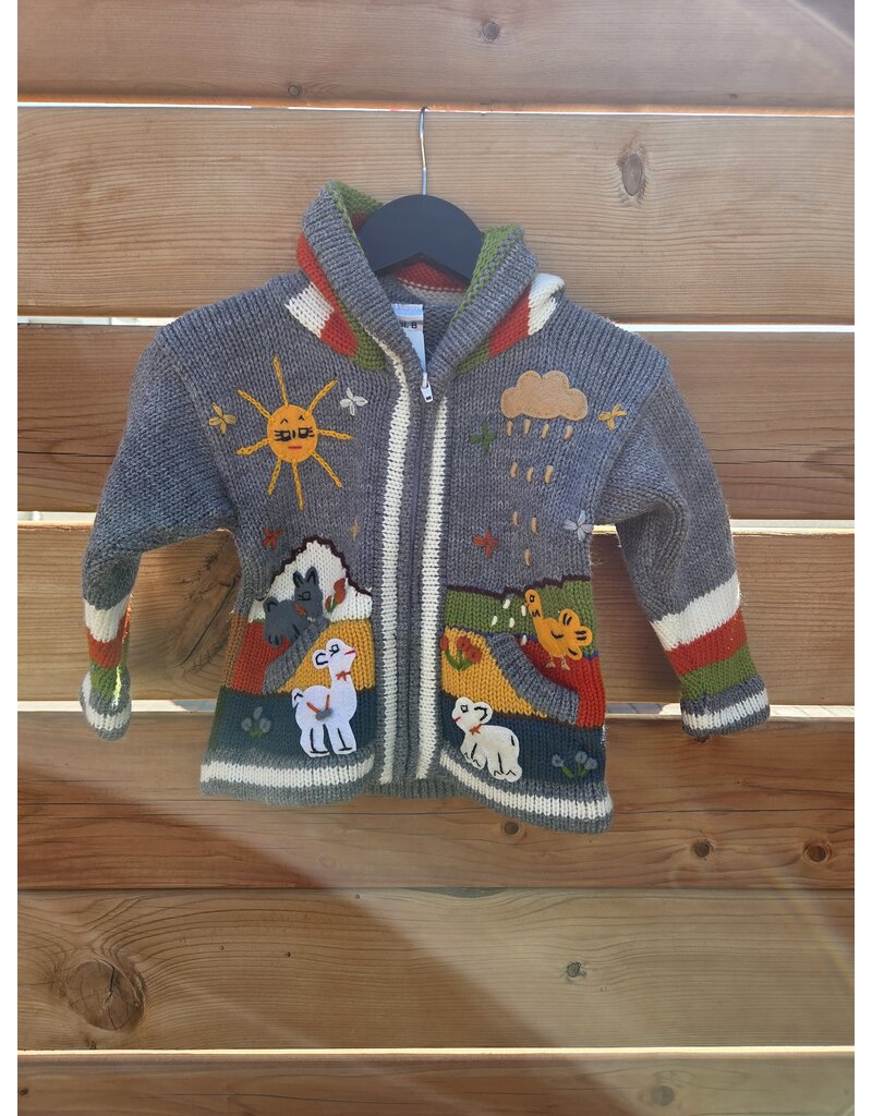 MODE SABI B KIDS ZIP UP SWEATERS