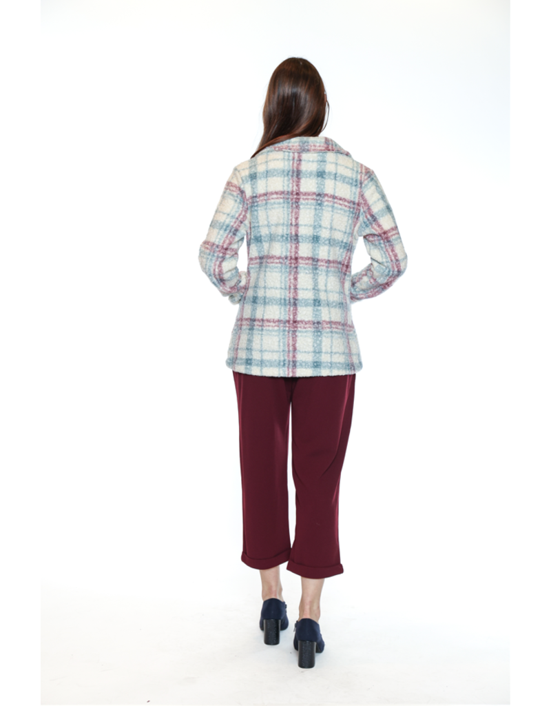 BOUCLE PLAID JACKET PASTEL