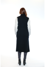 LONG KNIT VEST BLACK