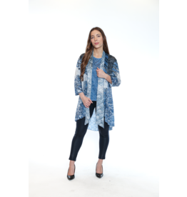 2 PCE PRINTED CAMI/CARDI SET