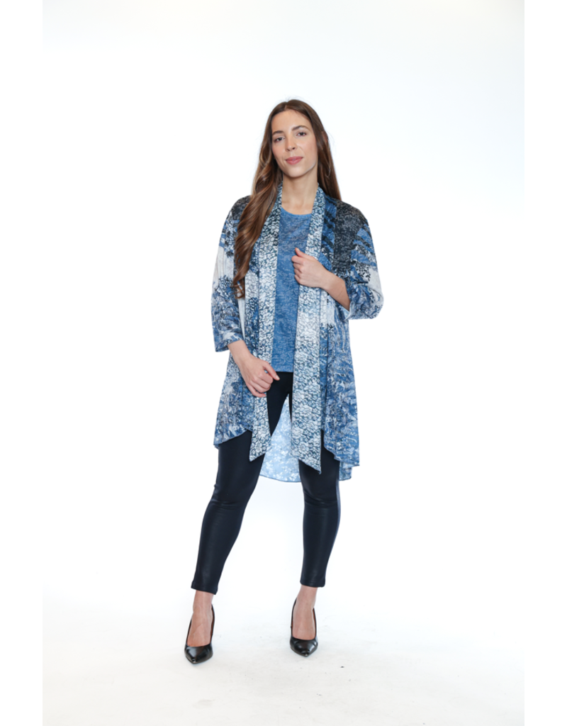 2 PCE PRINTED CAMI/CARDI SET