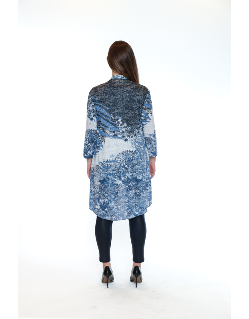 2 PCE PRINTED CAMI/CARDI SET