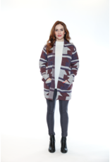 PURPLE AZTEC CARDIGAN