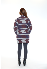 PURPLE AZTEC CARDIGAN