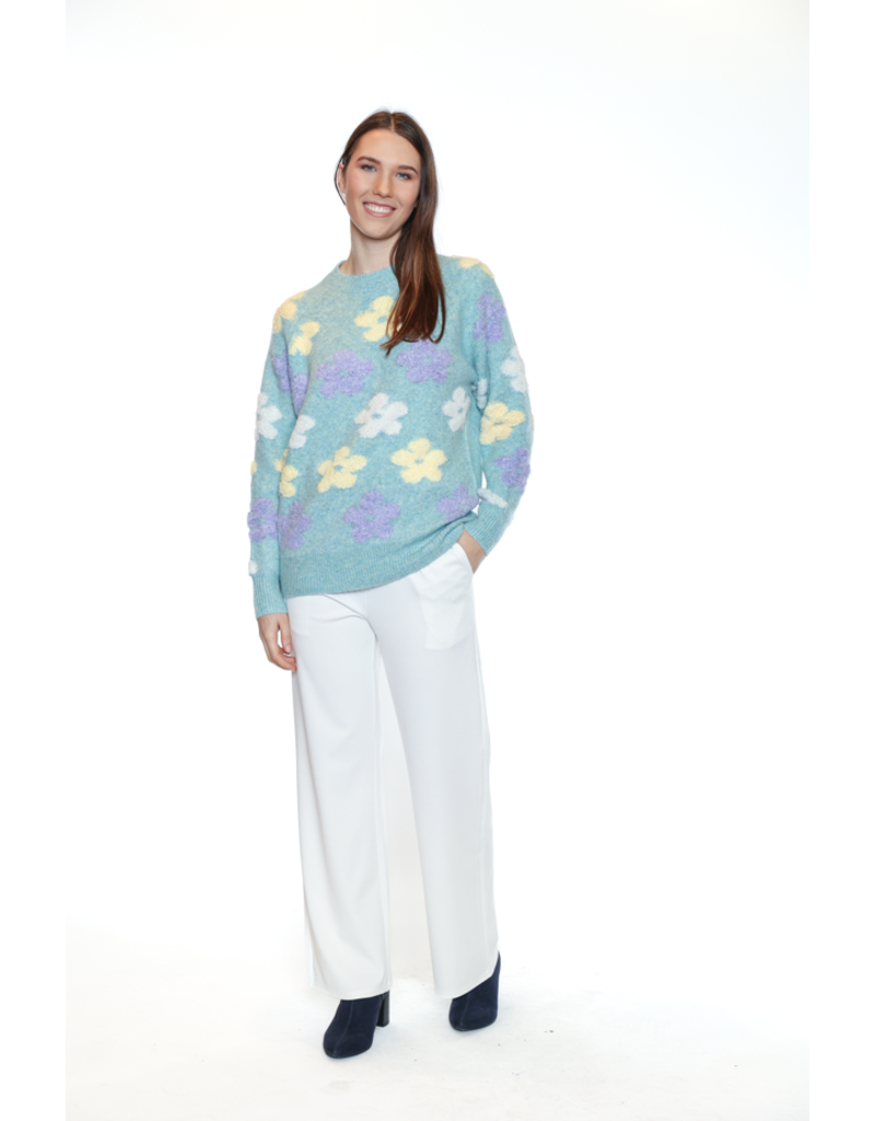 FLOWER SWEATER GREEN