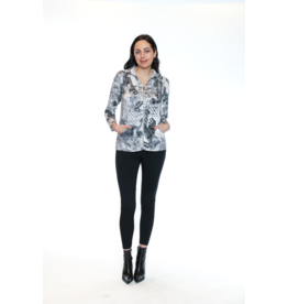 PRINTED ZIP UP LIGHT HOODIE