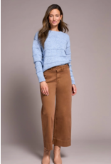 TRIBAL HIGH RISE PALAZZO JEAN - COTTON BLEND