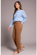 TRIBAL HIGH RISE PALAZZO JEAN - COTTON BLEND