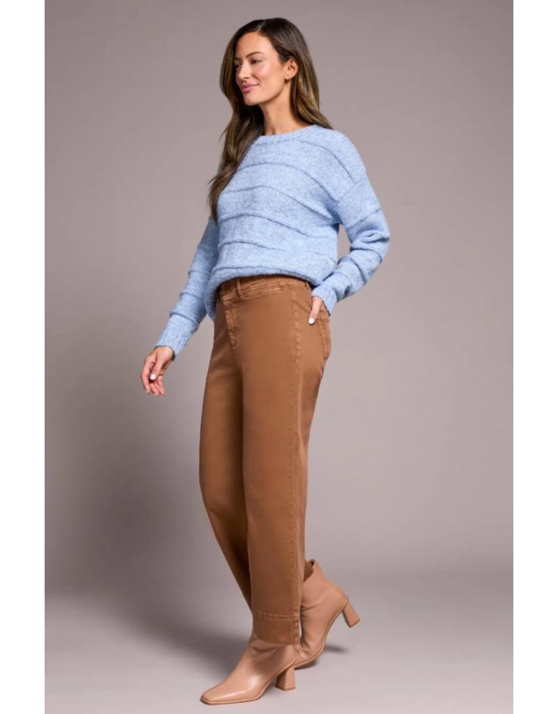 TRIBAL HIGH RISE PALAZZO JEAN - COTTON BLEND