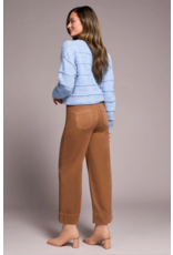 TRIBAL HIGH RISE PALAZZO JEAN - COTTON BLEND