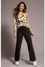 TRIBAL CREW NECK LIGHT KNIT SWEATER  LEEK