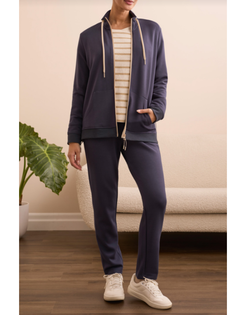 TRIBAL TECHNO LUX -  MOCK NECK JACKET-SAPPHIRE