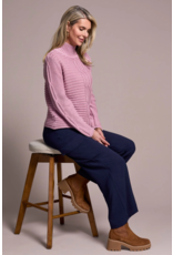 TRIBAL SPECIAL WASH COTTON MOCK NECK SWEATER