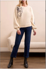 TRIBAL SWEATSHIRT w/EMBROIDERY MOONSTONE