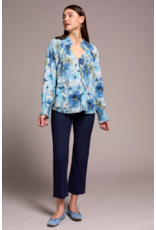 TRIBAL COTTON TOP w/SMOCKING DETAILS