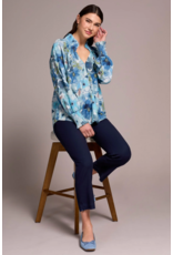 TRIBAL COTTON TOP w/SMOCKING DETAILS