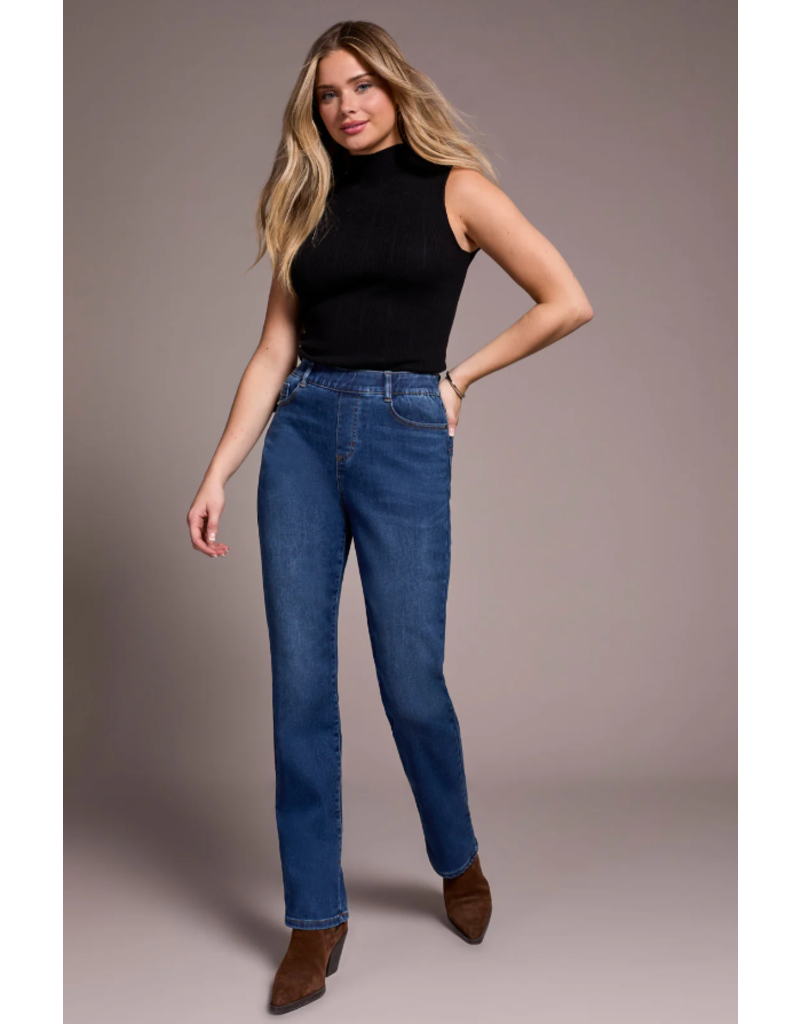 TRIBAL SOPHIA PULL ON JEANS STRAIGHT LEG DARK NIGHT