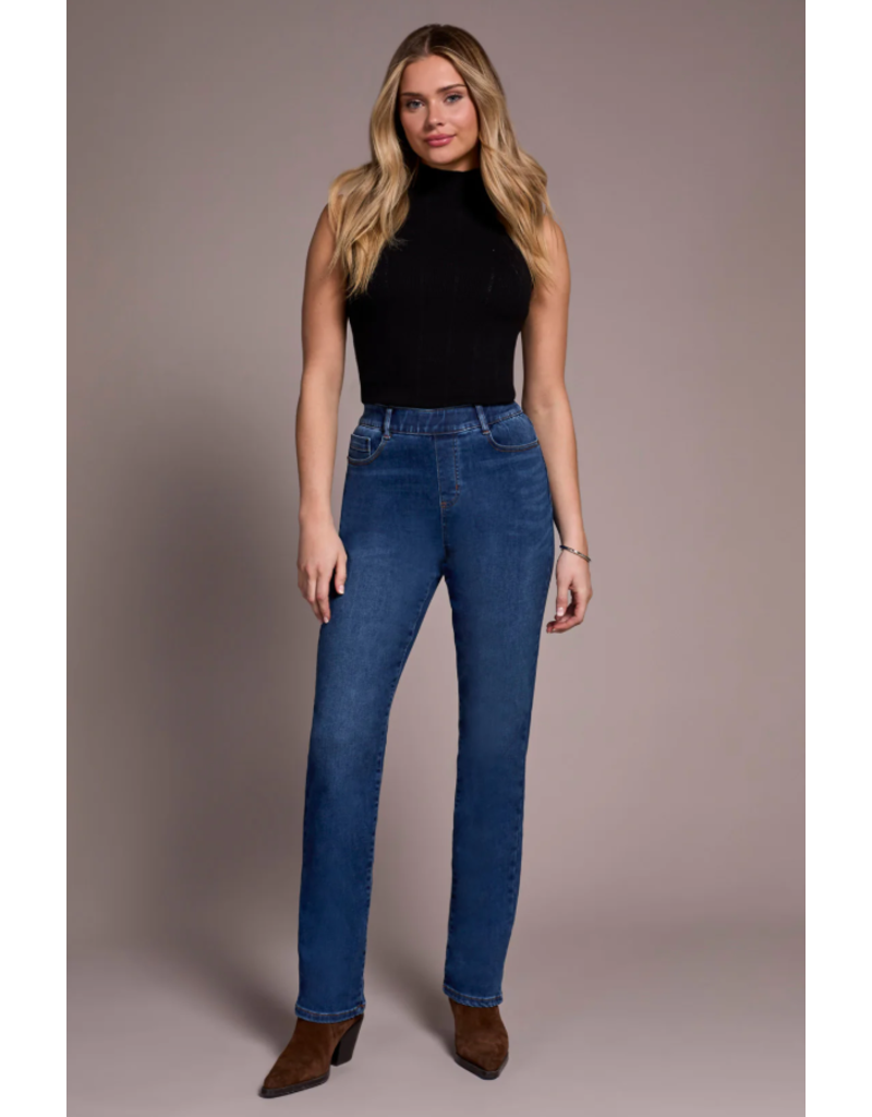 TRIBAL SOPHIA PULL ON JEANS STRAIGHT LEG DARK NIGHT
