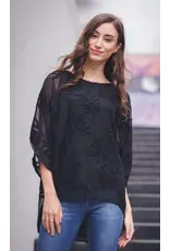 BURNOUT BLACK LEAVES TOP