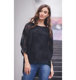 BURNOUT BLACK LEAVES TOP