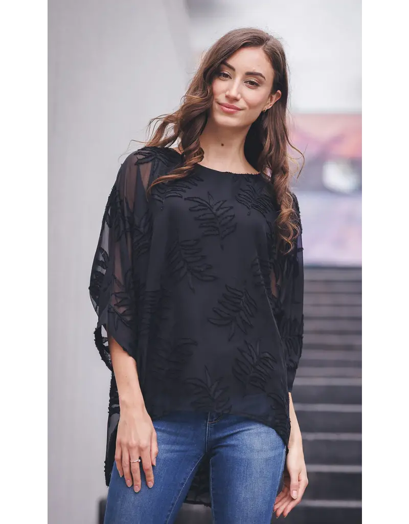 BURNOUT BLACK LEAVES TOP