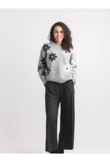 DAISY INTARSIA SWEATER GREY