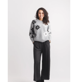 DAISY INTARSIA SWEATER GREY
