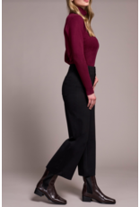 TRIBAL HIGH RISE BLACK CAPRI PANT