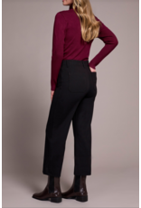 TRIBAL HIGH RISE BLACK CAPRI PANT