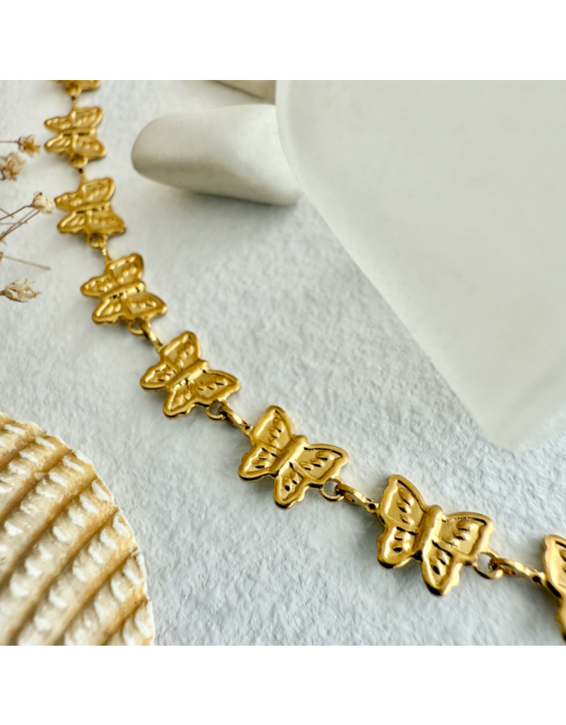 PIKA & BEAR YUMI BUTTERFLY CHAIN GOLD