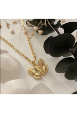 PIKA & BEAR PAPILLON BUTTERFLY CHARM NECKLACE