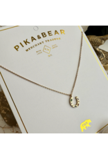 PIKA & BEAR EL DORADO TINY GEMMED HORSESHOE NECKLACE GOLD