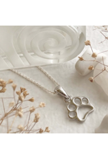 PIKA & BEAR PAWS PAW PRINT PENDANT NECKLACE