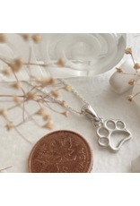 PIKA & BEAR PAWS PAW PRINT PENDANT NECKLACE