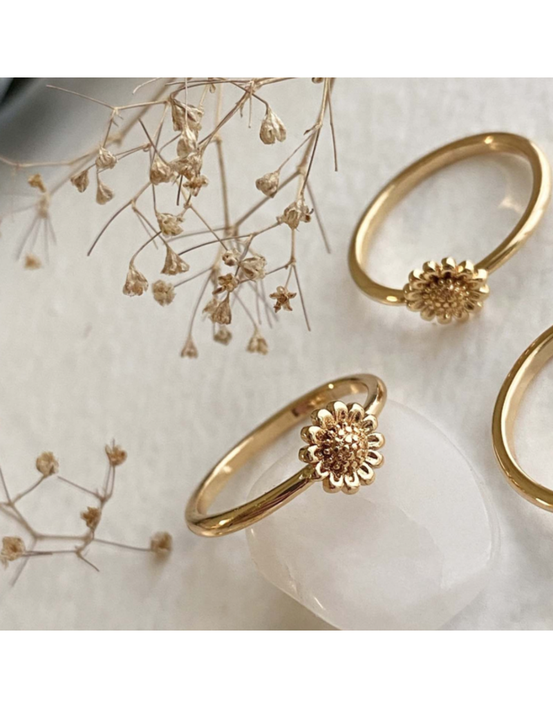 PIKA & BEAR DAISY DAINTY RING GOLD
