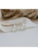 GLEE BLANCHE STUDS OPALITE