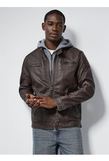 MENS VEGAN LEATHER JACKET