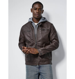 MENS VEGAN LEATHER JACKET