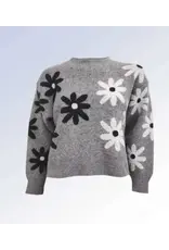 CREW NECK DAISY SWEATER