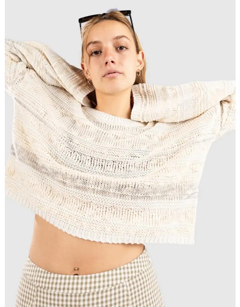 24COLOURS BEIGE COTTON BLEND SWEATER