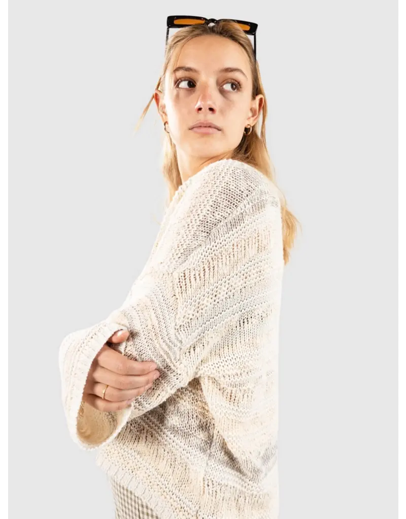 24COLOURS BEIGE COTTON BLEND SWEATER