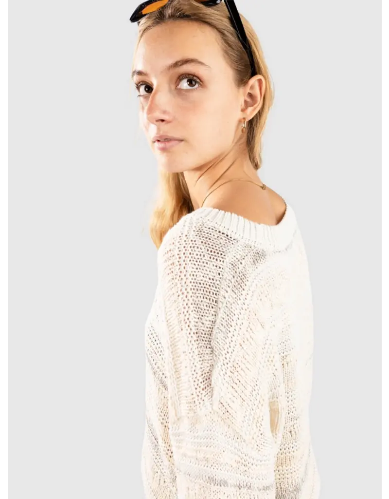 24COLOURS BEIGE COTTON BLEND SWEATER