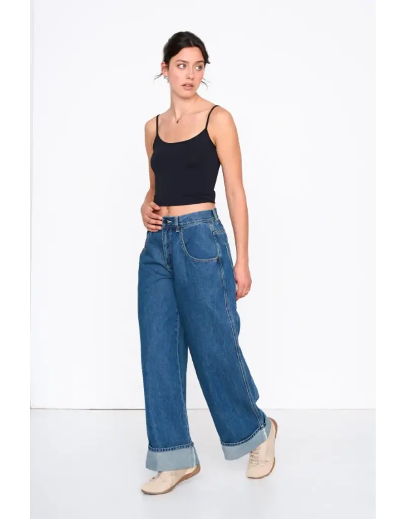 24COLOURS BAGGY COTTON BLEND JEANS